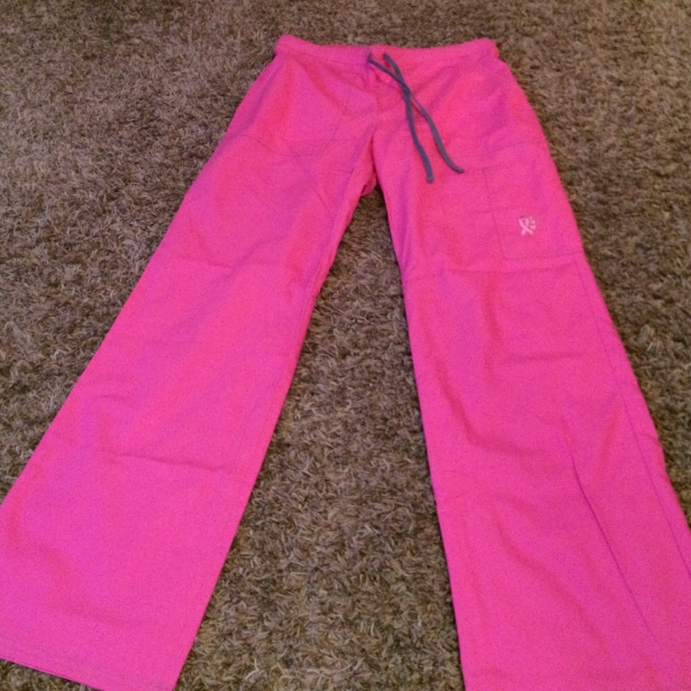 Women's Pink Drawstring Scrub Pants